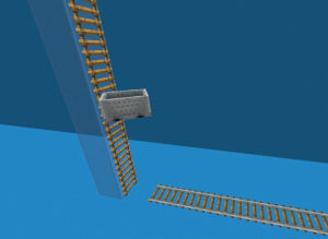 Minecart up veritcal rail.png